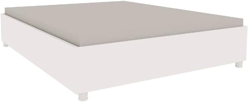 Cama Box Casal Mônaco Tcil Móveis Branco - Imagem 4