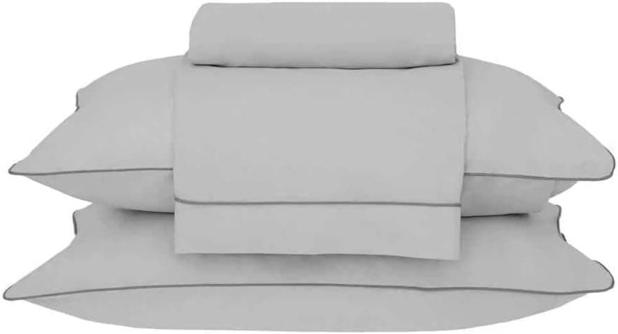 Buddemeyer Jogo de Cama Queen Percal 180 Fios Basic Percalle 100% Algodão Penteado Branco 4 peças - Imagem 2