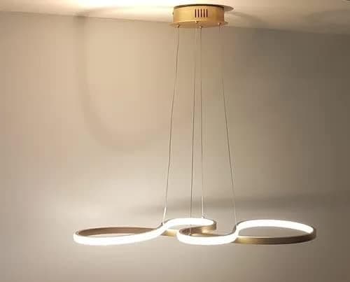 Lustre Pendente Led 40W Ouro 3 em 1 Nitrolux Bivolt LP016A - Imagem 4
