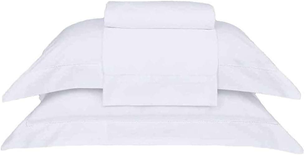 Buddemeyer Jogo de Cama Queen Cetim 300 Fios Bud Vision New Colors II 100% Algodão Penteado Branco 4 peças