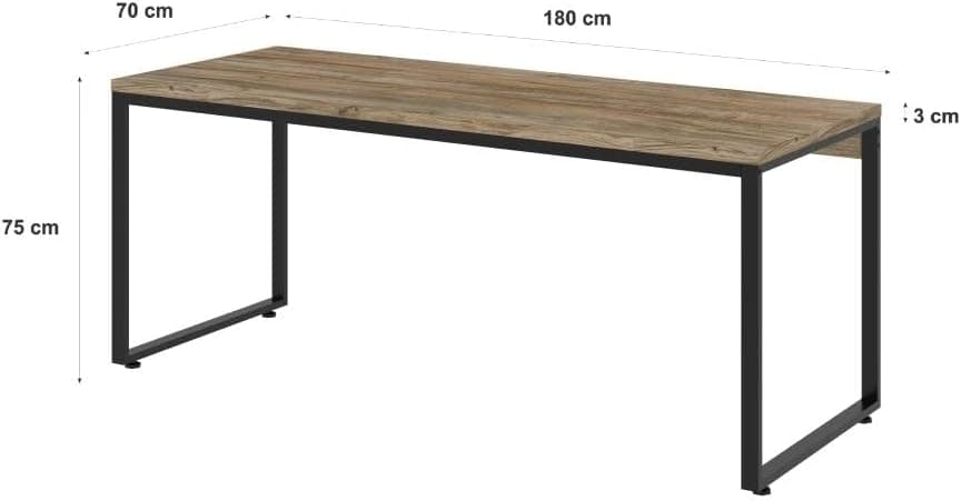 Mesa Kuadra Diretor 180X70X75cm - Imagem 4