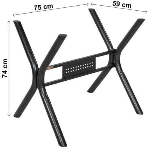 Conjunto de Mesa com 4 Cadeiras Luna Ciplafe Craqueado Preto/Junco Manteiga - Imagem 4