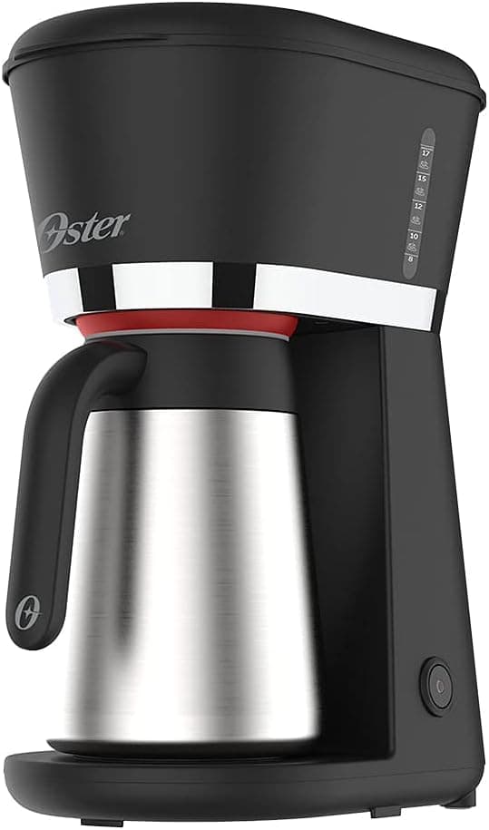 Oster Cafeteira Black com Jarra Térmica, 0,7L, 220V, Preto/Inox, 600W, OCAF400
