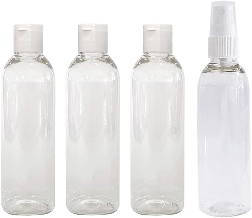 1 Kit Viagem 4 Frasco Spray FT Shampoo Creme Sabonete 100ml - Imagem 3