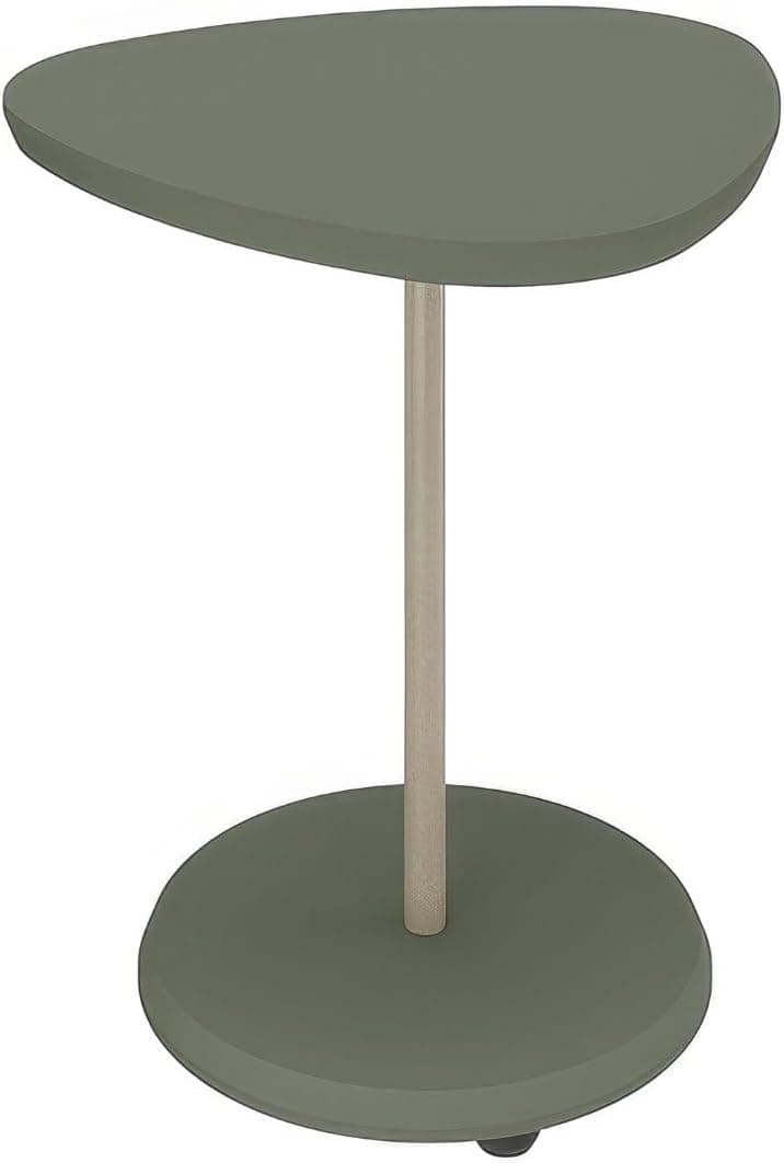 Mesa de apoio em MDF 25mm com haste metálica pintura dourado BEL cor Menta - Artely