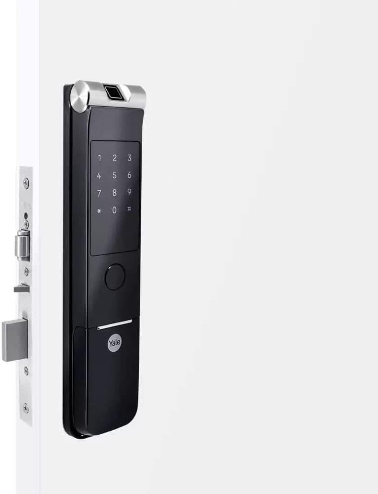 Fechadura Digital YMF 40A RL abre com Biometria e Senha - Trinco Rolete - Imagem 4