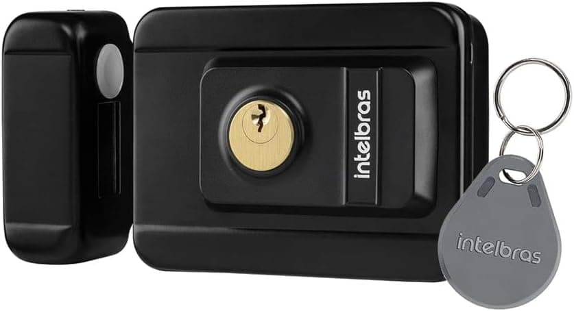 Fechadura Eletrônica com Leitor de Tag RFID FX 3000 MF Preto Intelbras