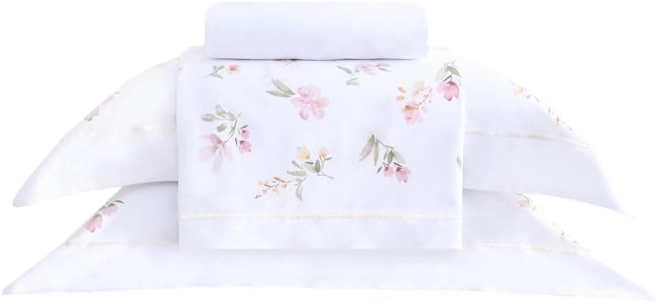 Jogo de Cama Cetim 300 Fios Buddemeyer Vision Flora100% Algodão Penteado