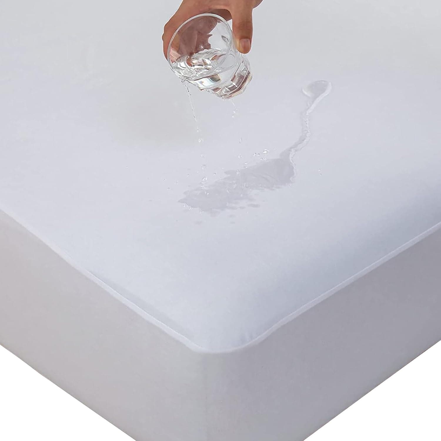 (Queen) - Queen Kingnex Mattress Protector Bed Bug and Dust Mite Proof Hypoallergenic Mattress Cover - 10 Year Warranty - Imagem 3