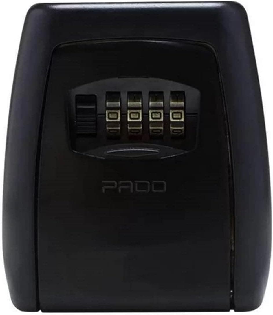 Mini Cofre Parede Para Chaves em Aço Preto com Senha Pado