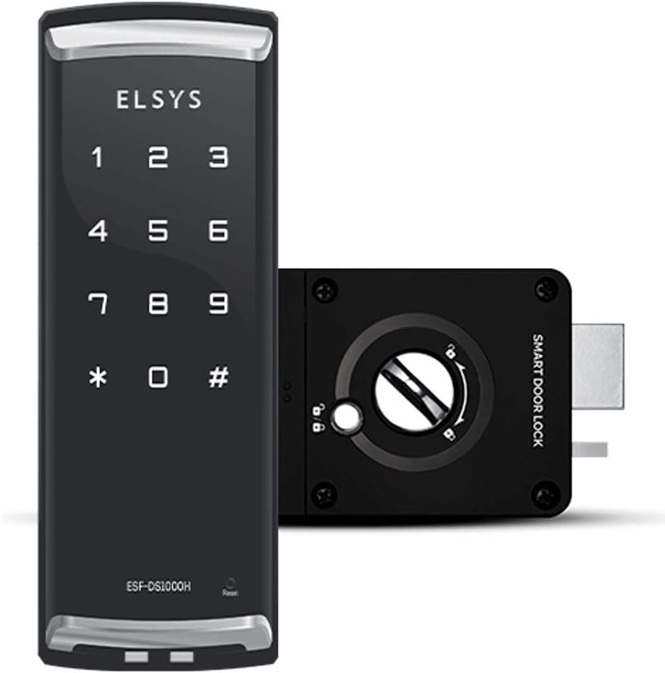 Fechadura Digital de Sobrepor, Elsys, ESF-DS1000H, Preta
