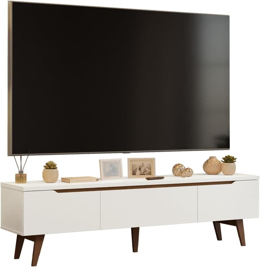 Madesa Rack para TV até 75 Polegadas Reims 2 Portas 1 Gaveta - Branco