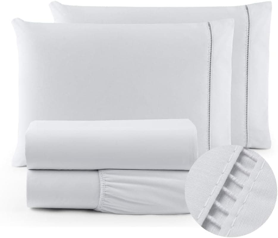 Jogo de lençol 400 fios Micropercal com elástico toque suave varios tamanhos (solteiro, casal, queen, King) (Branco, Casal)