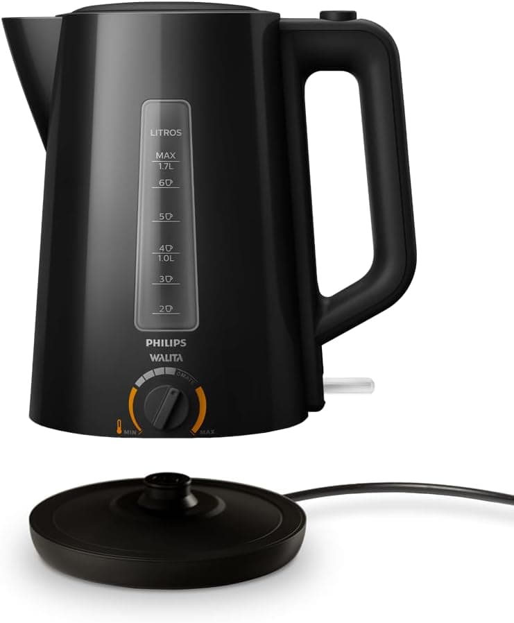 Chaleira elétrica Série 5000, Philips Walita, com função Mate, Preta, 1200W, 110v - RI9368/91 - Imagem 4