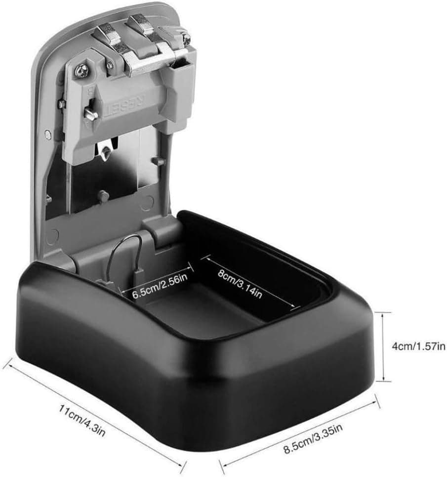 Mini Cofre Caixa De Guarda Chaves Segredo – Cofre com Senha para Parede com Capacidade Para Até 6 Chaves - FlySea - Imagem 3