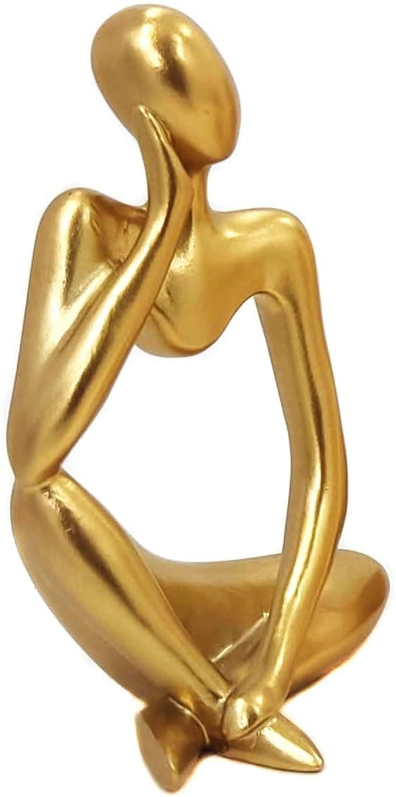 Leitor Estatueta Decorativa Leitura Abstrata Homem que Lê Decoração Ornamento Elegante Estátua Pensador Thinker DOL04 (Pensador DOL02B - 2) - Imagem 4