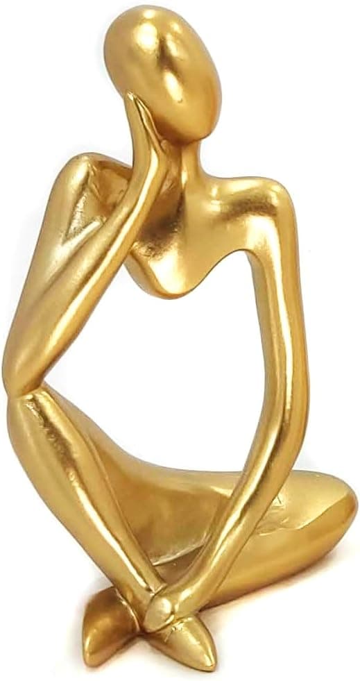 Leitor Estatueta Decorativa Leitura Abstrata Homem que Lê Decoração Ornamento Elegante Estátua Pensador Thinker DOL04 (Pensador DOL02B - 2)