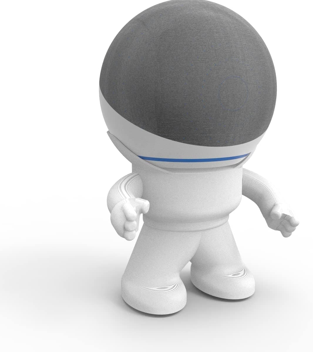 Splin Suporte Stand De Mesa para Alexa Smart Speaker Echo Premium 4ª geração -Amazon- Big Head Bill (branco)