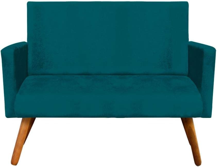 Sofá Retrô Namoradeira Nina 2 Lugares Suede - D'Rossi