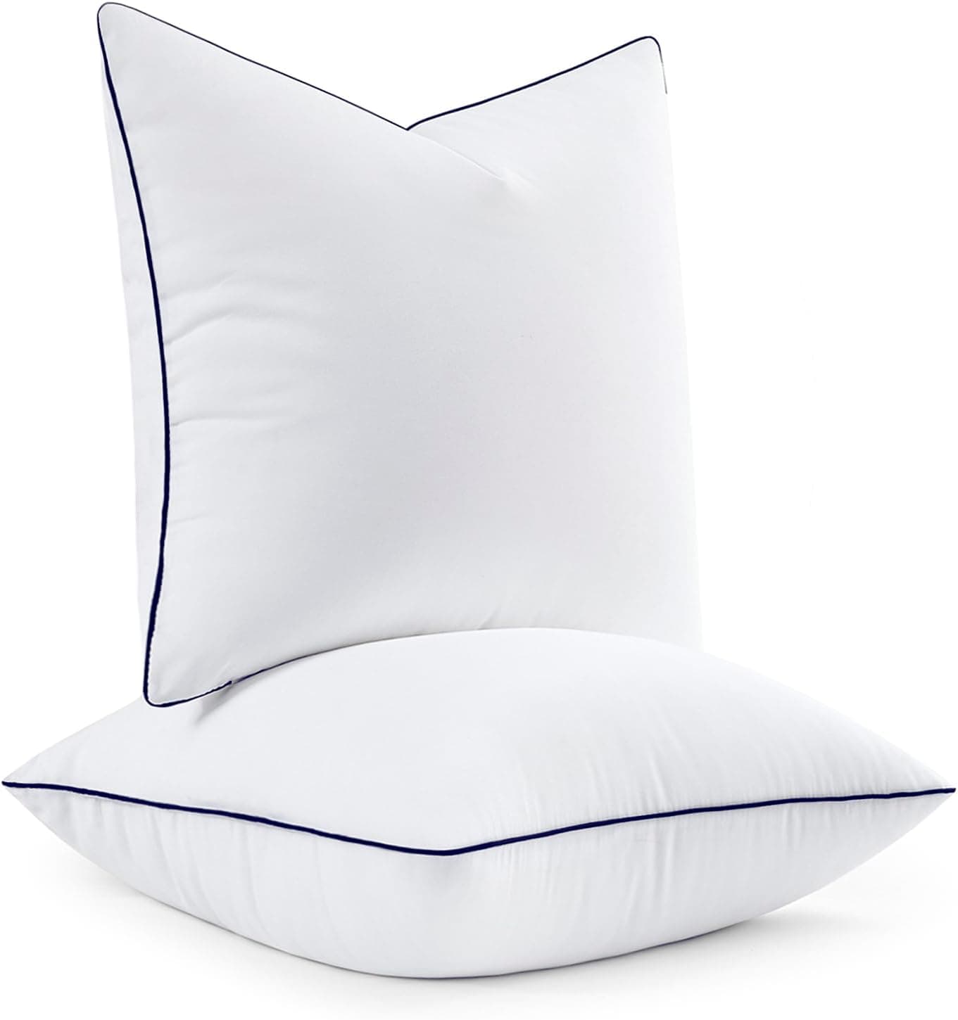 MIULEE Travesseiros de 60 x 61 cm, pacote de enchimento alternativo fofo com 2 almofadas ultramacias para cama, sofá e sofá