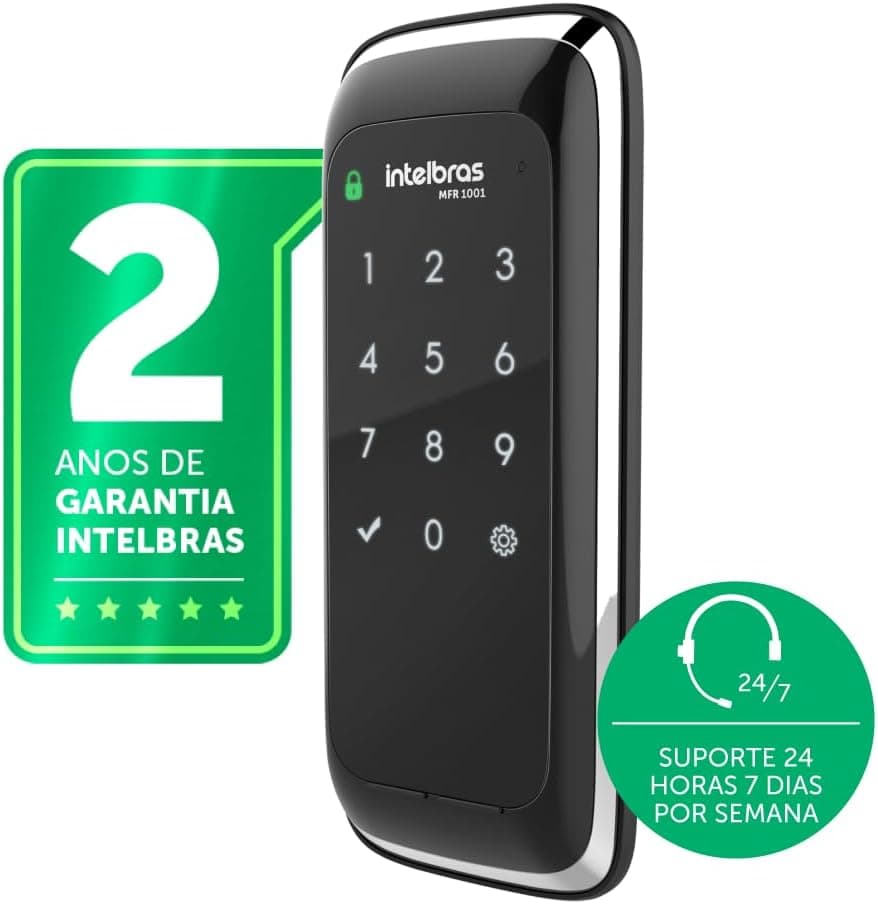 Fechadura Inteligente de Sobrepor MFR 1001 Preto Intelbras - Imagem 4