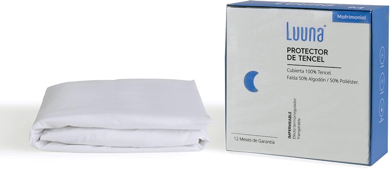 Protetor de Colchão King Luuna, impermeável, Tencel® - Fibra Natural de Eucalipto - 193x203cm