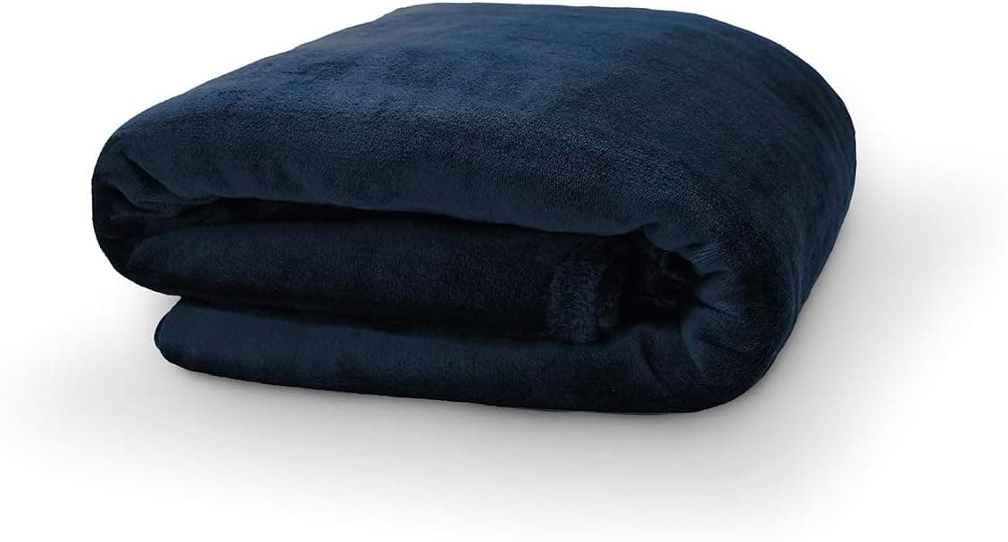 Camesa Cobertor Velour Select Solteiro 150X220 300g/m² Marinho