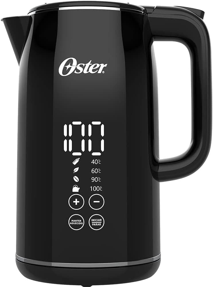 Chaleira Digital Oster Black 1,7L com Controle de Temperatura - 127V