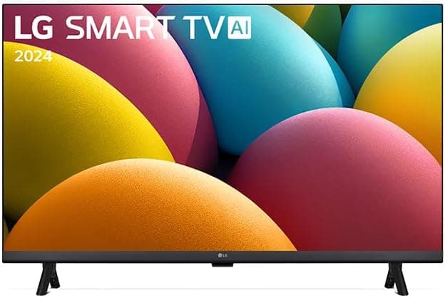 Smart TV 32" LG HD 32LR600B Processador α5 Ger6 AI Alexa integrado LG Channels webOS 23 compatível com Controle Smart Magic