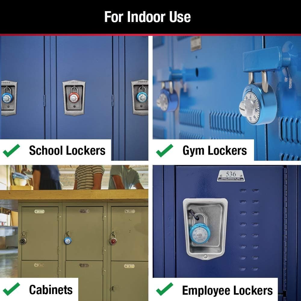 Master Lock 1561DAST Cadeado de combinação de locker, 1 pacote, as cores podem variar - Imagem 4