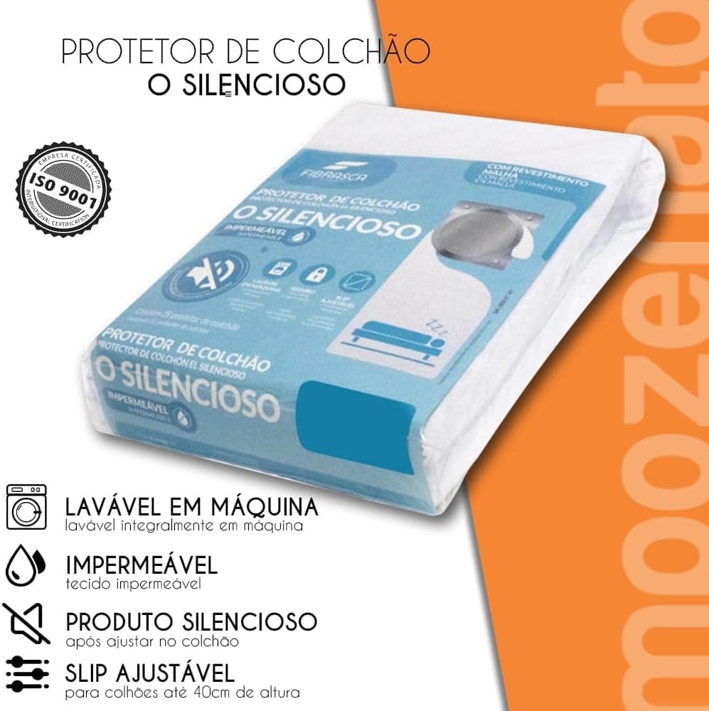 Fibrasca Protetor de Colchão Impermeável O SILENCIOSO – Casal 140 x 190 cm - Imagem 4