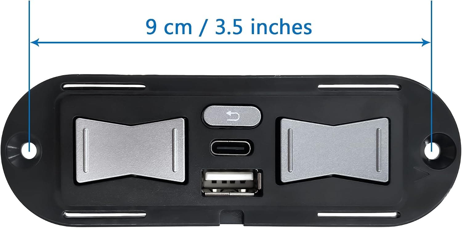 Uetmulik Poltrona reclinável elétrica Emomo 5 botões 5 pinos controle manual modelo HX90HU2 substituição com porta USB tipo A e C - Imagem 3