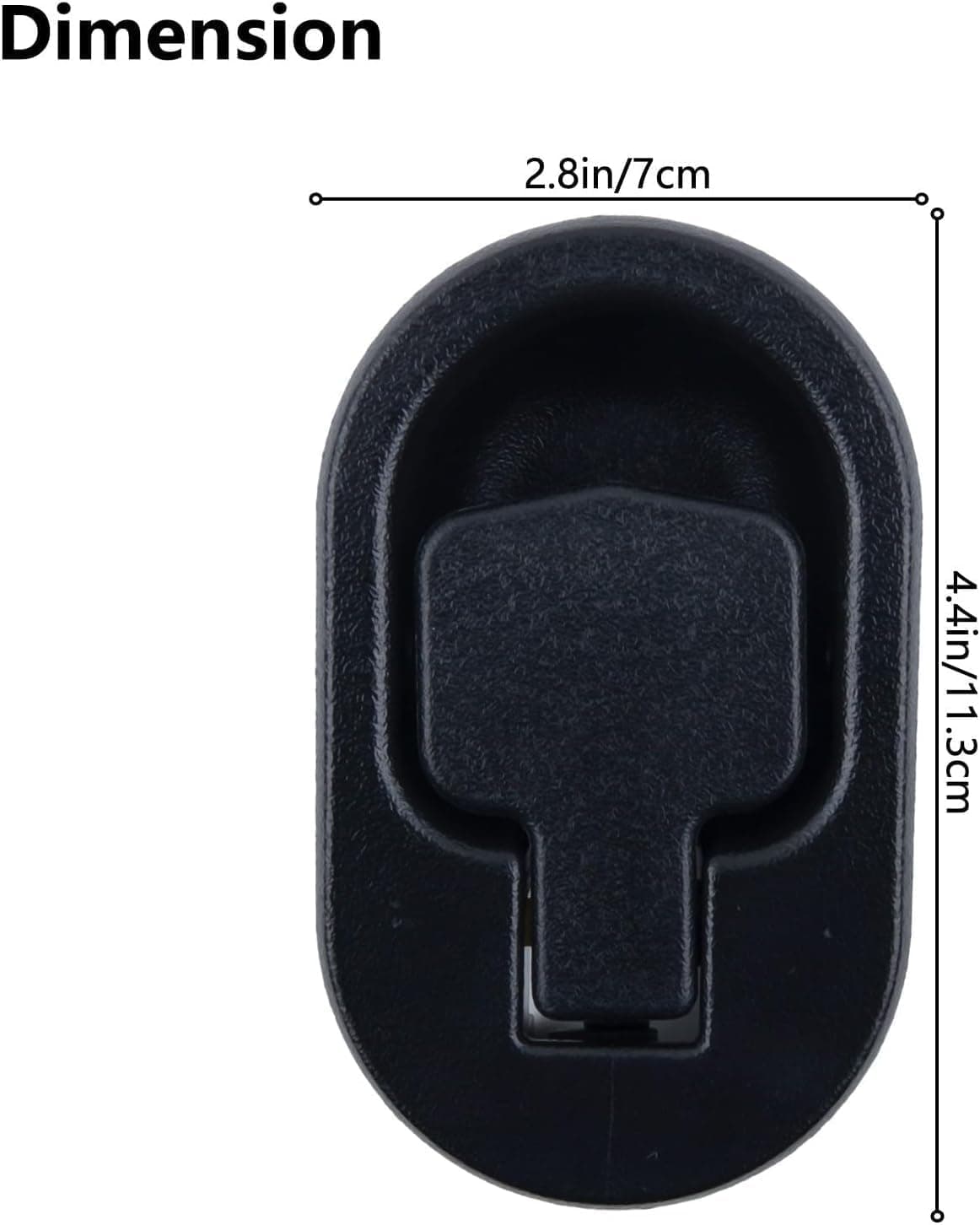 1 peça de substituição para poltrona reclinável preta, poltrona, poltrona, poltrona, alavanca de substituição, alça reclinável, plástico ABS, serve para peças de reposição de cabos de 6 mm - Imagem 4
