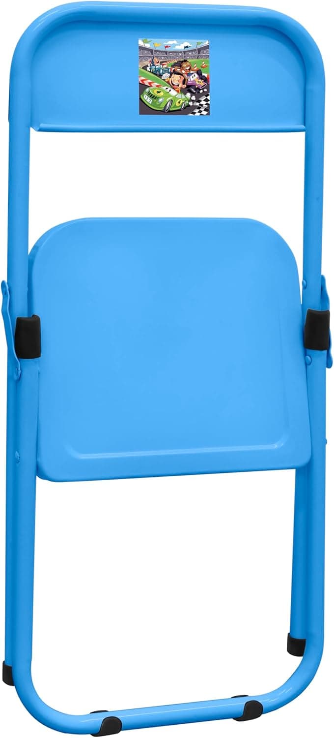 Conjunto Mesa Infantil com 2 Cadeiras Dobrável Açomix (Azul) - Imagem 3