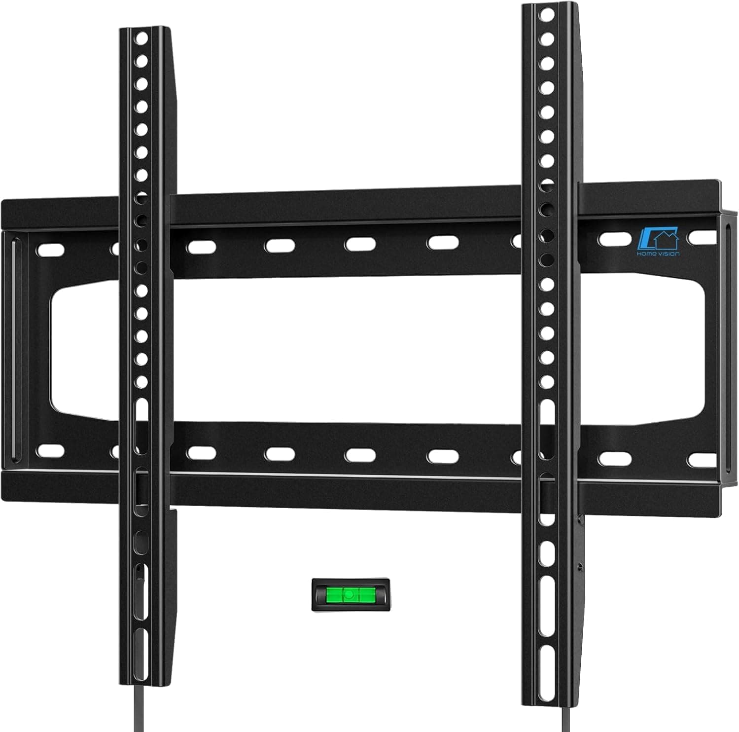 HOME VISION Suporte de parede para TV fixo para a maioria das TVs planas/curvas de 66 a 65 polegadas com VESA máximo de 400 x 400 mm até 45 kg, serve para pinos de madeira de 40 cm, suporte universal