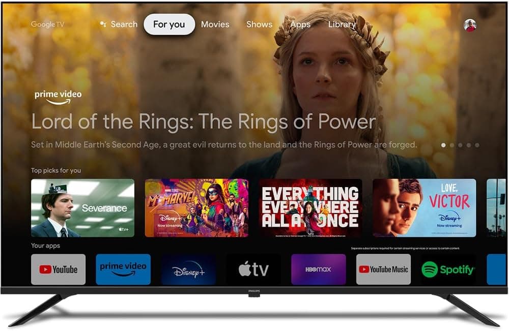 PHILIPS, Smart TV, 50'' 4K UHD, 50PUG7019/78, Google TV, Comando de Voz, HDR - Imagem 4