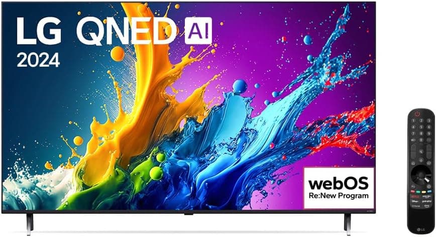 Smart TV LG 55" 4K QNED Processador a5 Ger7 AI Alexa/Chromecast Integrado e webOS 24-55QNED80TSA - Imagem 3
