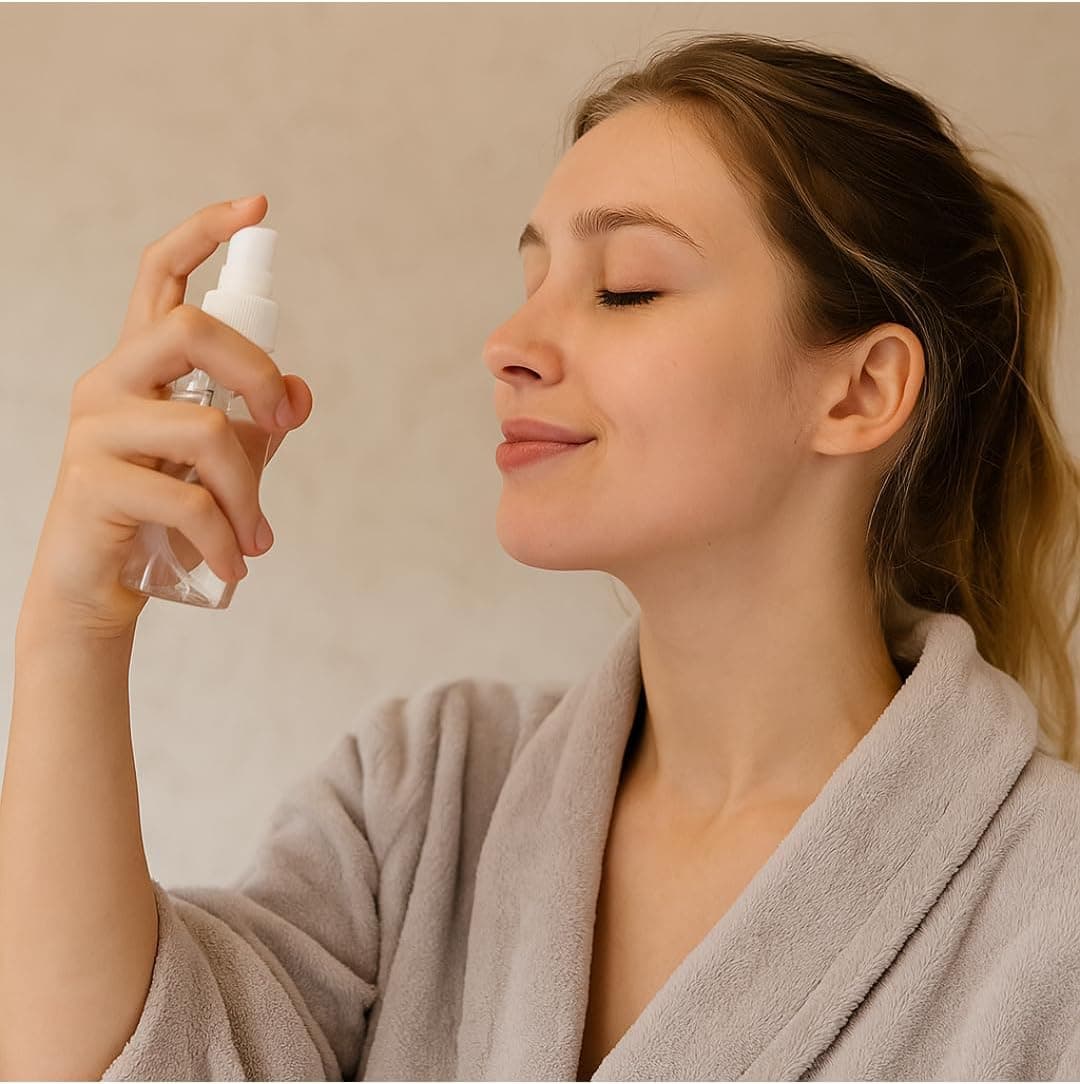 Kit de Viagem 7 Peças com Nécessaire, Frascos com Bomba e Spray 80ml, Potes 15g, Material PVC Transparente para Cosméticos, Shampoo e Perfumes - Imagem 4