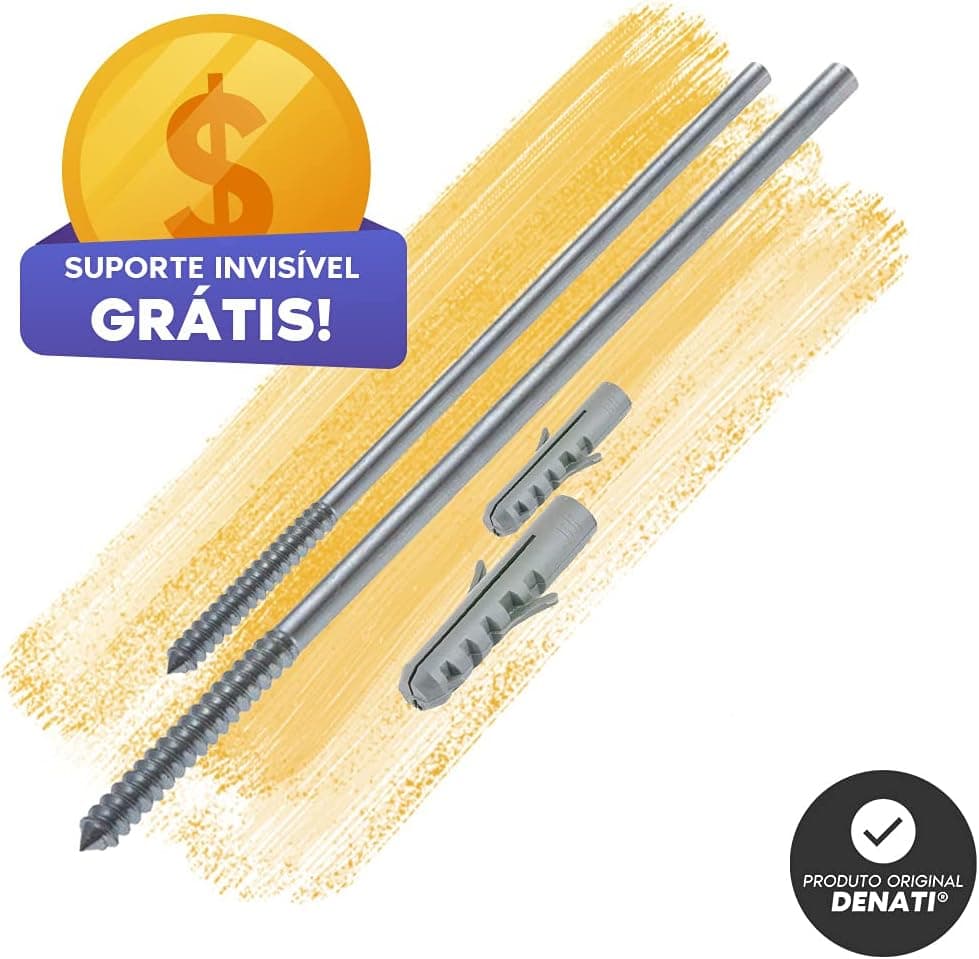 KIT 3 Prateleiras Estante 40x15 Madeira MDF Brancas Nicho Quarto Sala + Suporte Invisível - Imagem 3