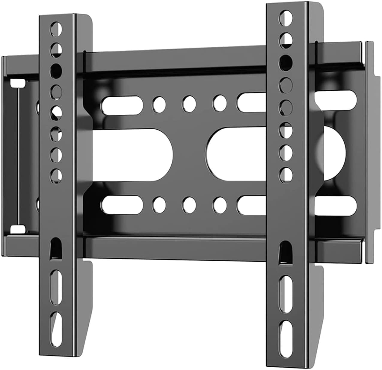 Suporte de parede fixo para TV de tela plana de 14 a 42 polegadas, suporte pequeno para TV de parede serve para 19 24 28 32 35 39 40 polegadas, VESA até 200 x 200 mm carga máxima de 25 kg, suporte de montagem de monitor de perfil baixo fácil de instalar