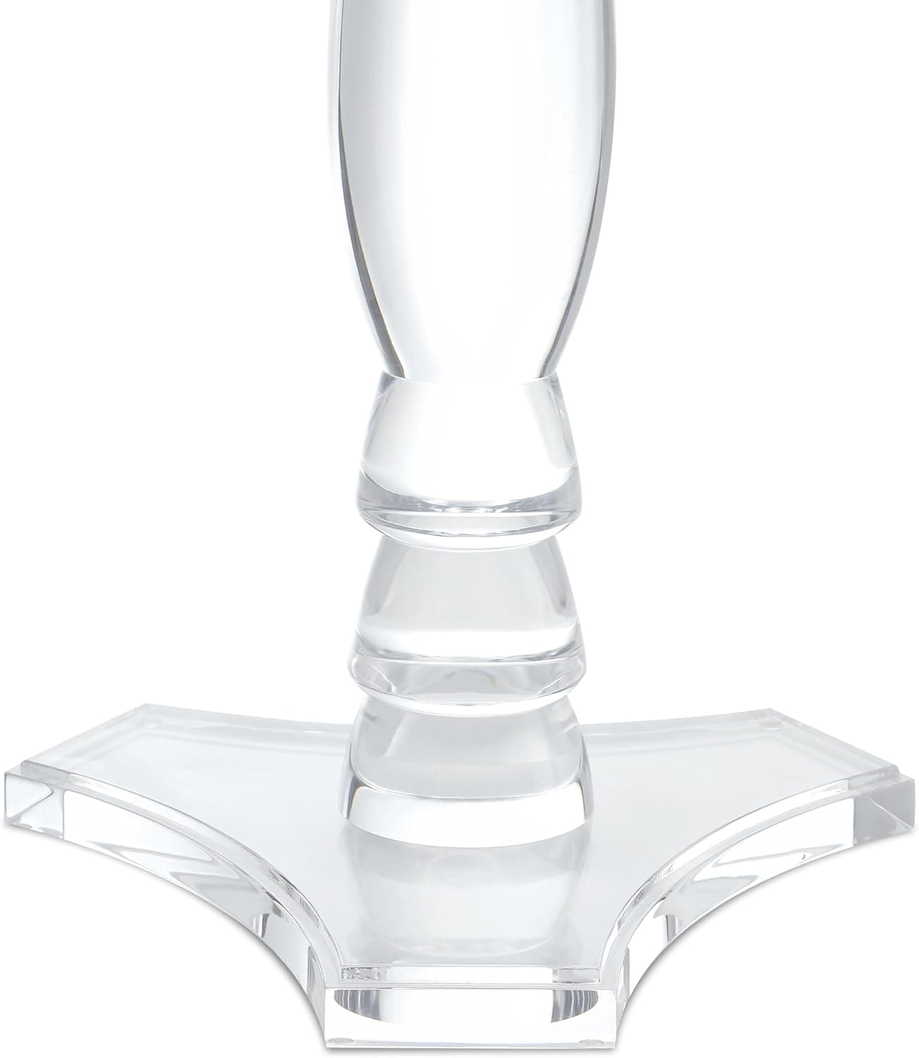 Mesa de canto pequena de acrílico transparente, mesa lateral para escritório, mesa de cabeceira para sala de estar e quarto, 38 x 38 cm, 64 cm de altura - Imagem 4