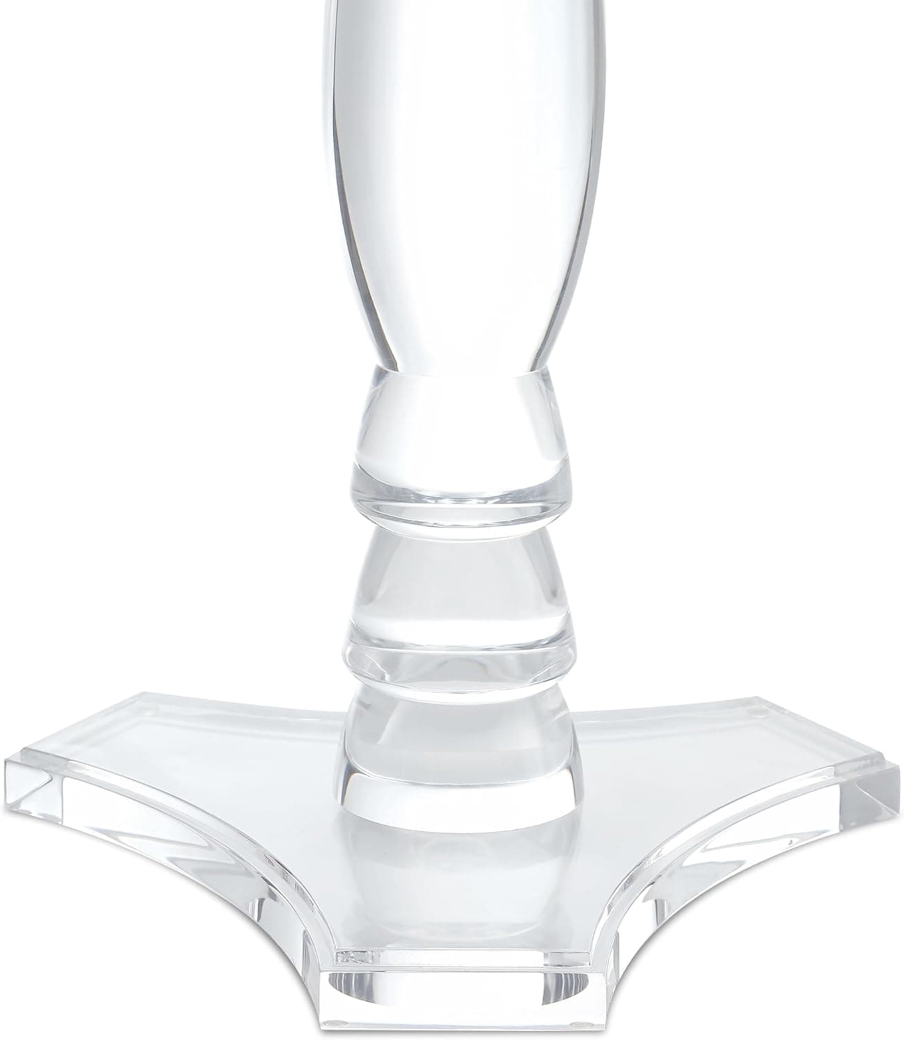 Mesa de canto pequena de acrílico transparente, mesa lateral para escritório, mesa de cabeceira para sala de estar e quarto, 38 x 38 cm, 64 cm de altura - Imagem 4