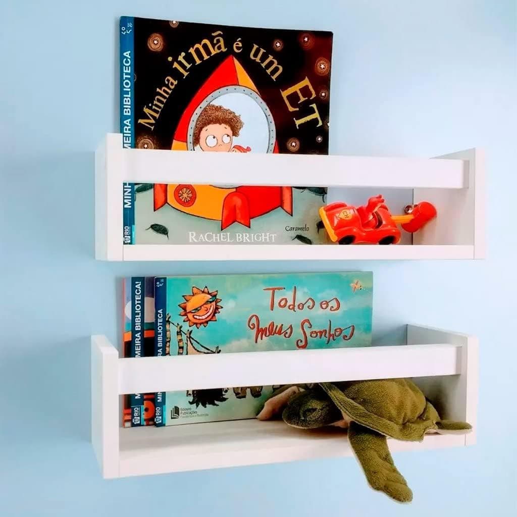 4 Prateleiras Revisteiro para Livros Infantis 45x12x11,5cm - Imagem 4