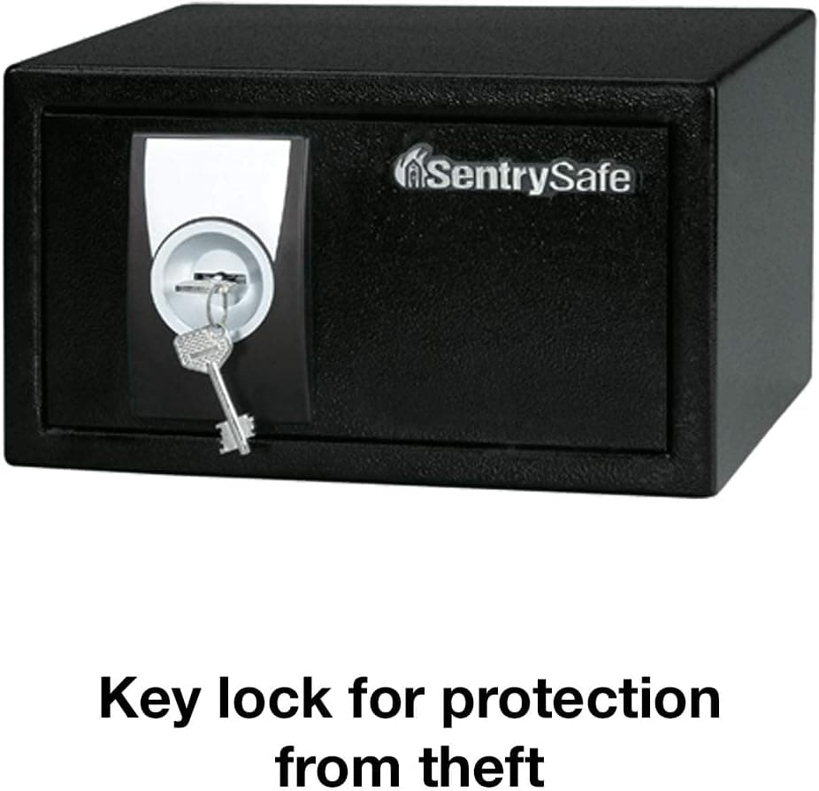SentrySafe Cofre de segurança X031 com trava de chave, 0,3 metros cúbicos, preto - Imagem 4