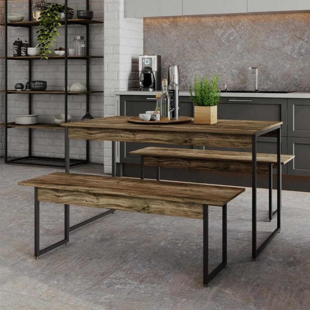 Mesa de Jantar Tub C/02 Bancos