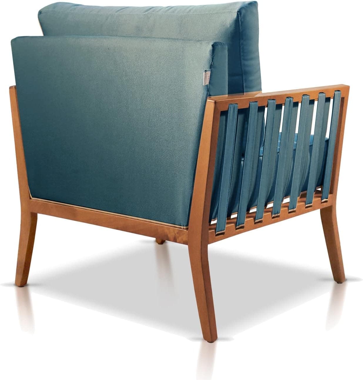 Poltrona Jade Linho Agarb Decor Cor:Linho Azul - Imagem 4