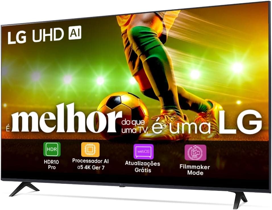 Smart TV 4K 55" LG UHD 55UT8050 Processador α5 Ger7 AI Alexa/Chromecast integrado Otimizador de Jogos webOS 24 Controle Smart Magic - Imagem 3