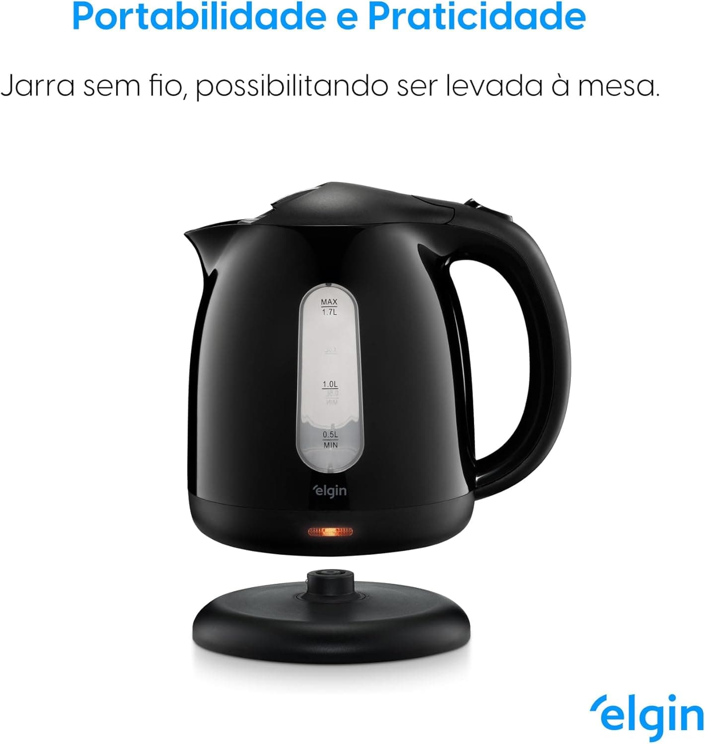 Chaleira Elétrica Visio Elgin com Desligamento Automático 1,7 litros 220V - Imagem 4