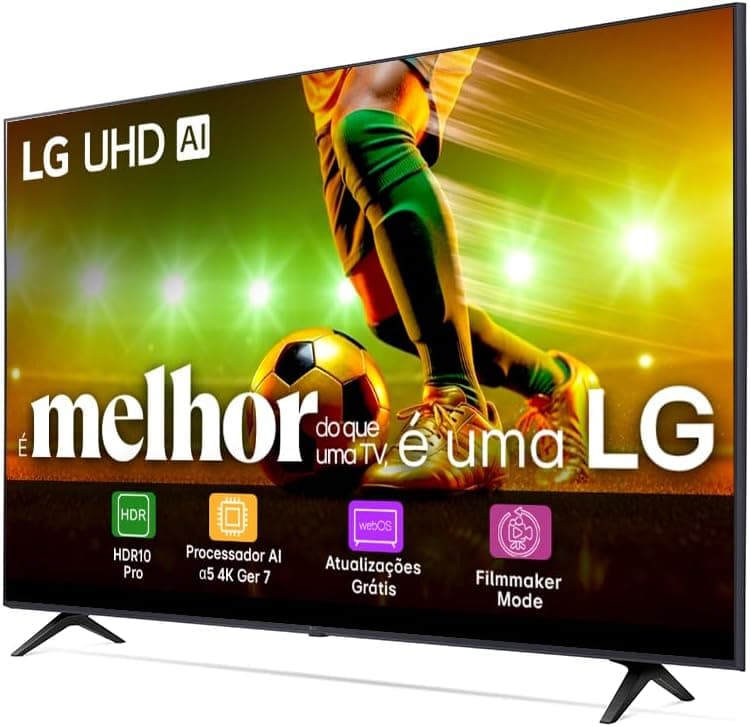 Smart TV 4K 55" LG UHD 55UT8050 Processador α5 Ger7 AI Alexa/Chromecast integrado Otimizador de Jogos webOS 24 Controle Smart Magic - Imagem 4