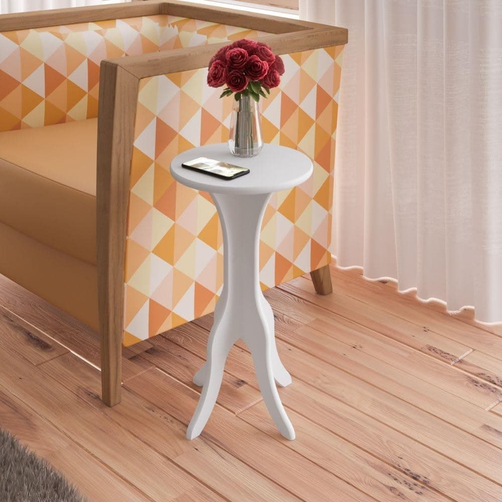 Mesa de Apoio 100% MDF KIN cor Branco - Artely - Imagem 3